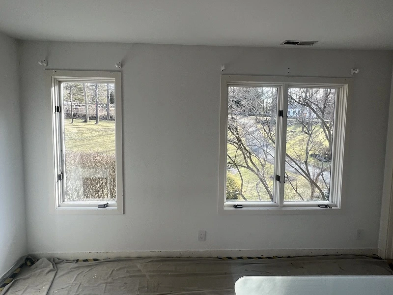 A New Canaan home needing a window replacement